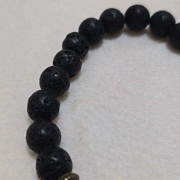 Essential Oil Lava Stone Bracelet - Picture 2 of 4